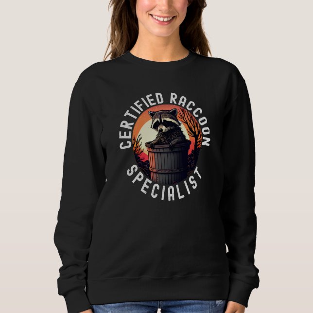 Sudadera Certified Raccoon Specialist  2 (Anverso)