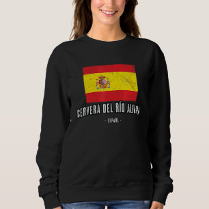 Sudadera Cervera Del Ro Alhama España Es Ciudad Bandera - B