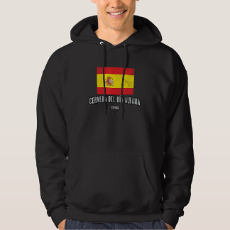 Sudadera Cervera Del Ro Alhama España Es Ciudad Bandera - B