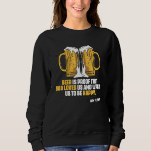 Sudadera Cerveza Ben Franklin Quote Ale IPA Cervecería Arte