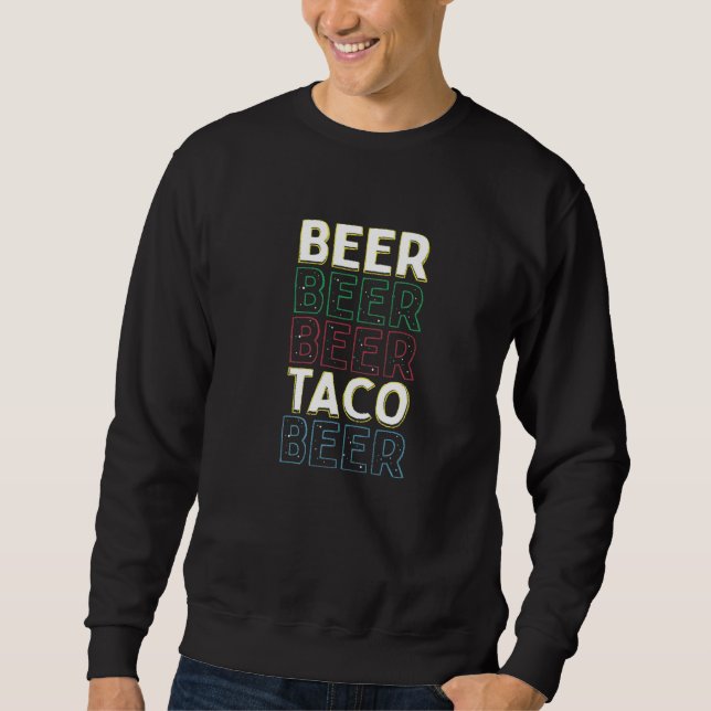 Sudadera Cerveza Cerveza Taco Cerveza Cinco De Mayo Fiebre  (Anverso)