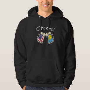 Sudadera Cerveza Cheers País Creado por Patriota Estadounid