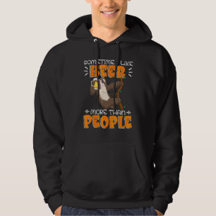 Sudadera cerveza de perezoso ropa a veces me gusta la cerv