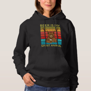 Sudadera Cerveza es mi camiseta animal espiritual que llevo