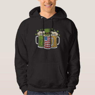 Sudadera Cerveza Irlandesa Irlanda Estados Unidos Bandera A