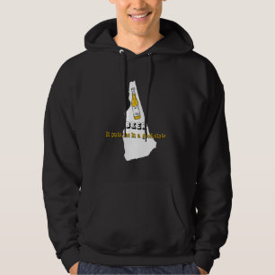 Sudadera Cerveza Me Pone En Buen Estado Local Nuevo Hampshi