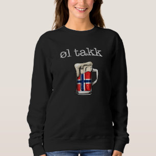 Sudadera Cerveza noruega por favor Ol Takk, divertida en no