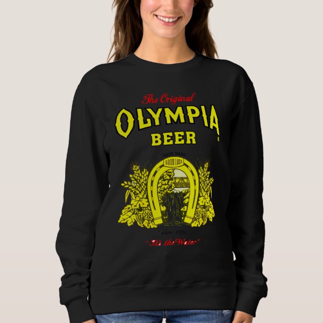 Sudadera Cerveza Olympias Impresora Retro Esencial Para Hom (Anverso)