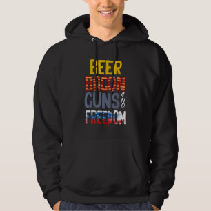Sudadera Cerveza Pistola Bacon Libertad Cerveza Y Cerveza C