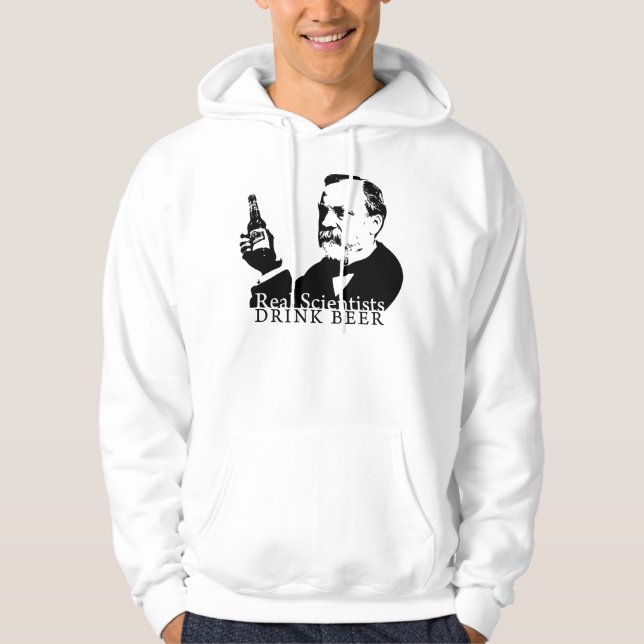 Sudadera Cerveza real de la bebida de los científicos (Anverso)
