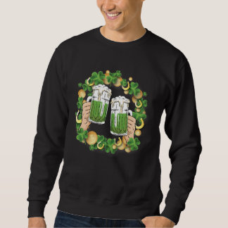 Sudadera Cerveza verde irlandesa del Día de San Patricio, C