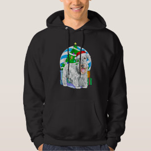 Sudadera Cesky Terrier Dog Santa Decoración de árbol de Nav
