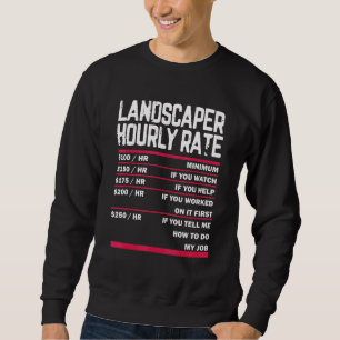 Sudadera Césped paisajista que siembra césped para cuidar d