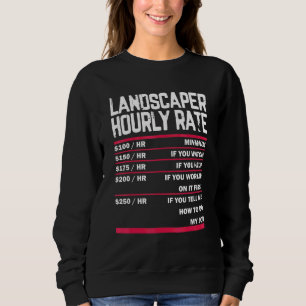 Sudadera Césped paisajista que siembra césped para cuidar d