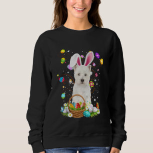 Sudadera Cesta de caza de huevos de Pascua para perro Westi