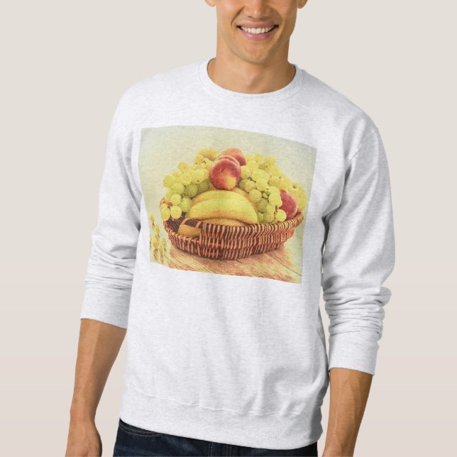 Sudadera "Cesta de Frutos" Foto Cute. ¡Hazte con una en Zaz (Anverso)