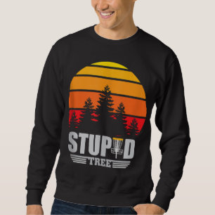 Sudadera Cesta de Golf de disco Estúpido Árbol Frisbee Vint
