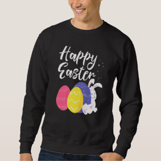 Sudadera Cesta feliz de huevos de conejo de Pascua