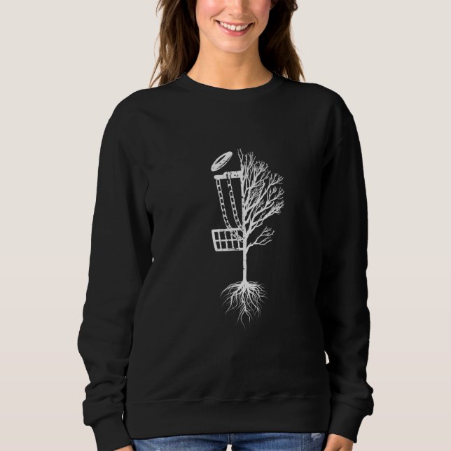 Sudadera Cesto de Disc Golf árbol Golfista Frisbee Golf niñ (Anverso)
