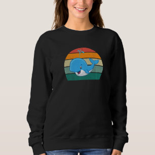 Sudadera Cetáceos Aleta Ballena Azul Orca Beluga Gris Balle