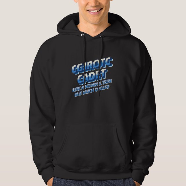 Sudadera CGJROTC Cadet estudiante militar subalterno ROTC o (Anverso)