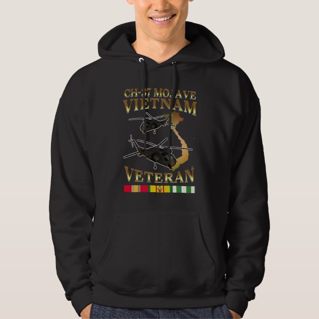 Sudadera CH 37 mojave helicopter Vietnam war veteran (Anverso)