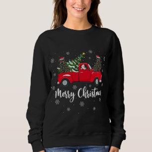 Sudadera Ch del perro Schnauzer, camionero de la navidad de