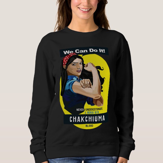 Sudadera Chakchiuma Native American Indian Woman No Underes (Anverso)