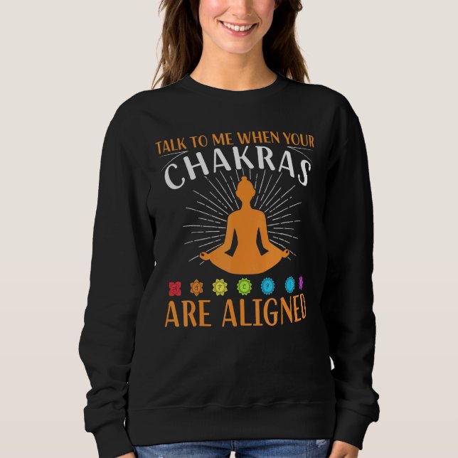 Sudadera Chakras Yoga Alineado (Anverso)