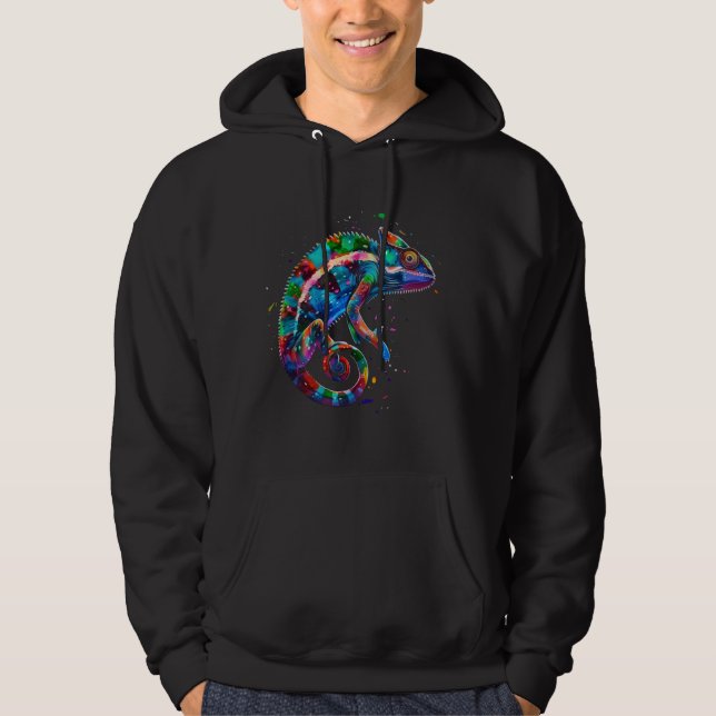 Sudadera Chaleón Colorful Reptile Lover (Anverso)