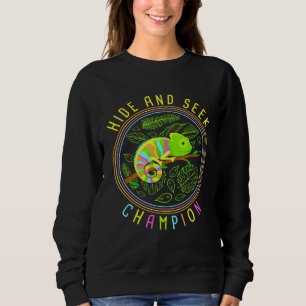 Sudadera Chameleon Oculta Y Busca Reptiles Campeones