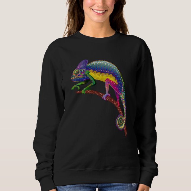 Sudadera Chameleon Reptile Keeper Herpetologist Animal (Anverso)
