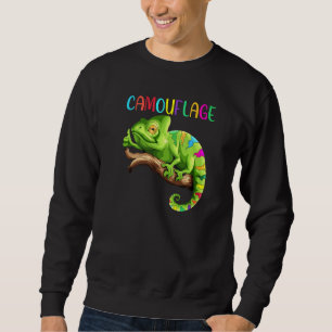 Sudadera Chameleon Reptiles Iguano Lizard Camouflage Terrar