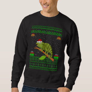 Sudadera Chameleon Santa Hat coincidiendo con Ugly Chameleo
