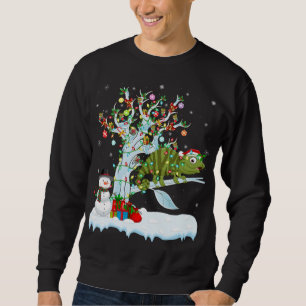 Sudadera Chameleon Xmas Elemento Árbol Iluminación Chameleo