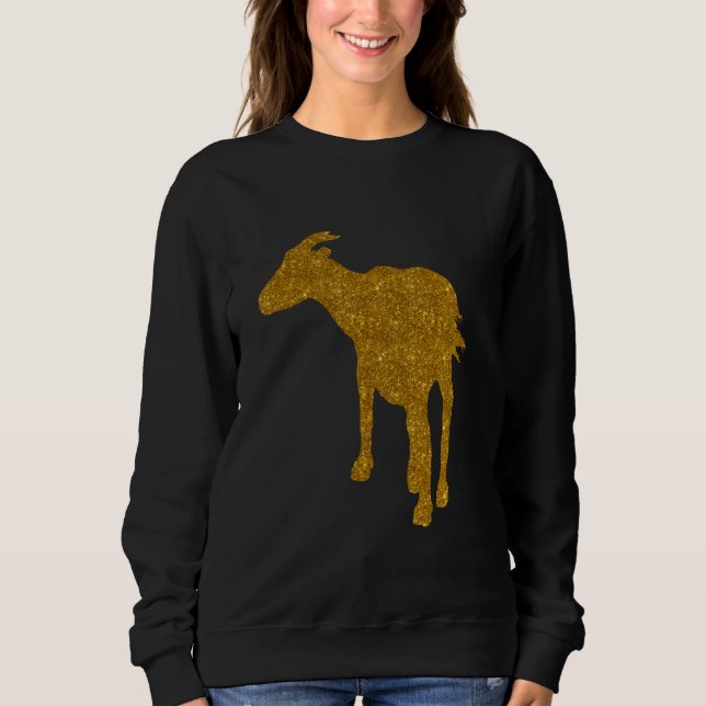 Sudadera Chamois Para Mujeres Chica Goat Antelope Animal (Anverso)