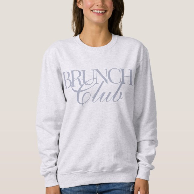 Sudadera Champagne Casual para Mujer Brunch Club (Anverso)