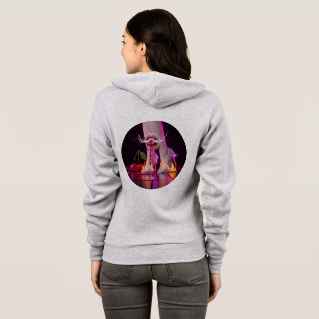 Sudadera Champagne Stiletto Vegas Hoodie 🥂 👠 (Reverso completo)