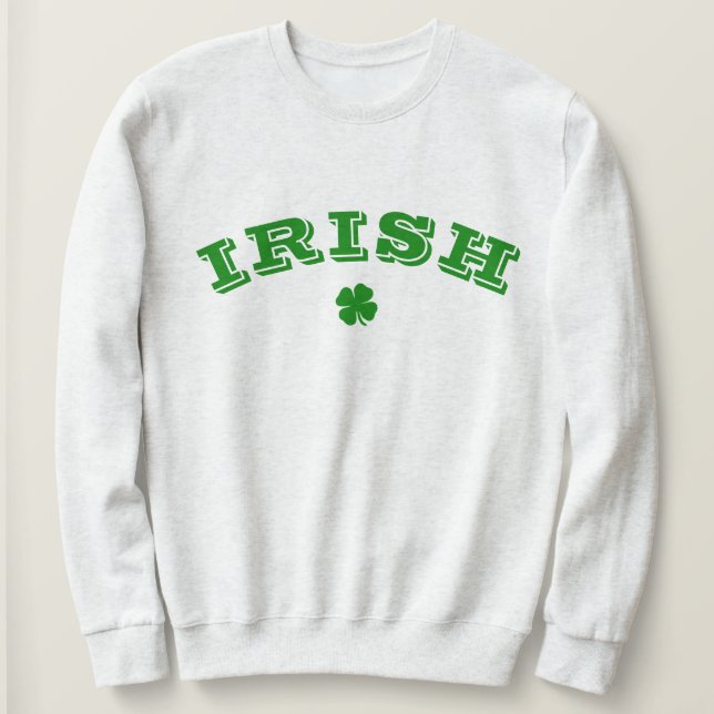 Sudadera Champú verde irlandés de papá personalizado (Anverso del diseño)