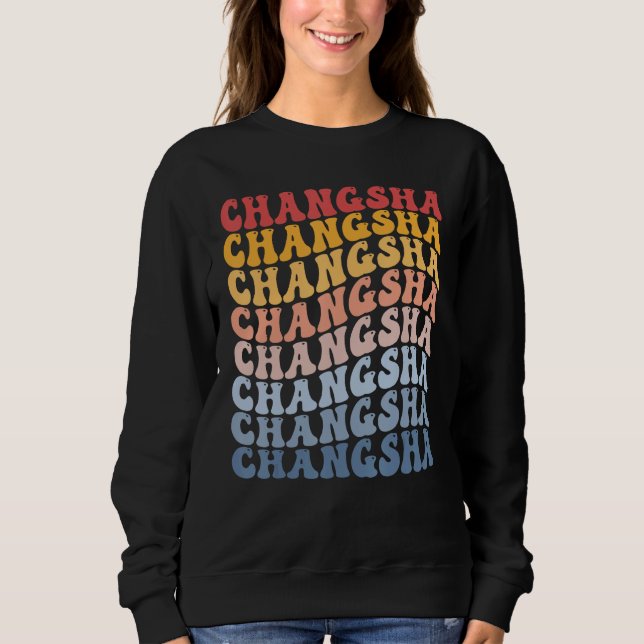 Sudadera Changsha City Groovy Retro (Anverso)