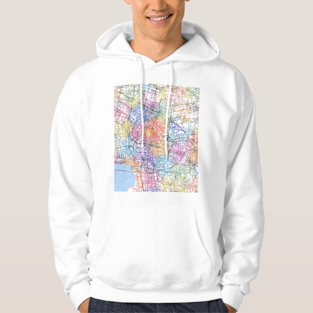 Sudadera Changzhou China City Map (Anverso)