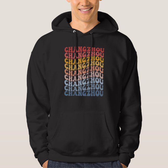 Sudadera Changzhou City Groovy Retro (Anverso)