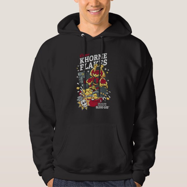 Sudadera Chaos Khorne Flakes Gráfica Graciosa Para Hombres  (Anverso)