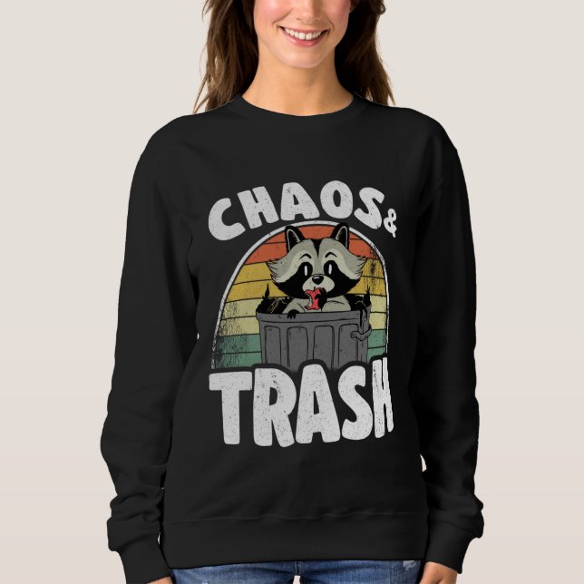 Sudadera Chaos & Trash Garbage Panda  Raccoon  3 (Anverso)