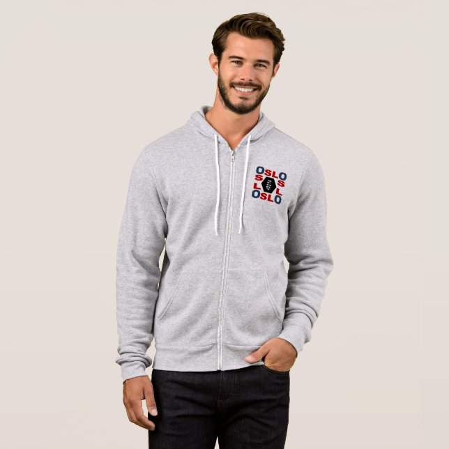 SUDADERA CHAQUETA A CAPUCHA BALÓ+CANVAS DISEÑO OSLO   (Anverso completo)