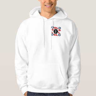 SUDADERA CHAQUETA A CAPUCHA BLANCA DISEÑO OSLO DEPORTE