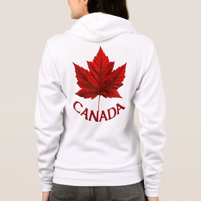 Sudadera Chaqueta Canadá: Chaqueta deportiva para mujeres (Reverso)