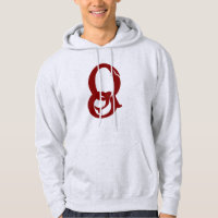Chaqueta capuchada con forma de Q