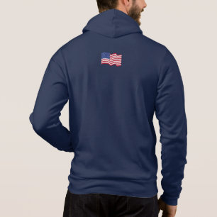 Sudadera Chaqueta con capucha de bandera estadounidense per