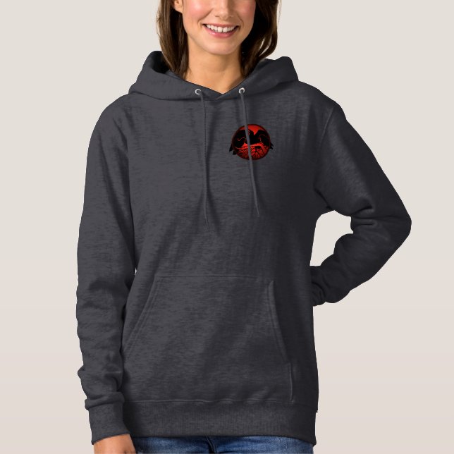 Sudadera Chaqueta con capucha de cuervo para mujeres Chaque (Anverso)